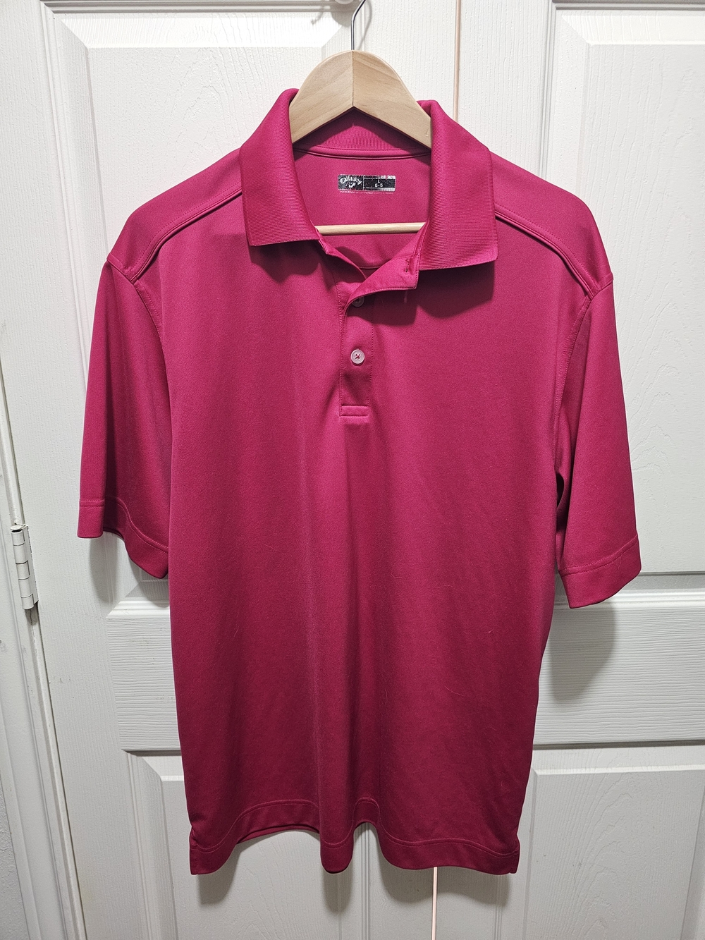Callaway Mens Red Golf Polo Size Large